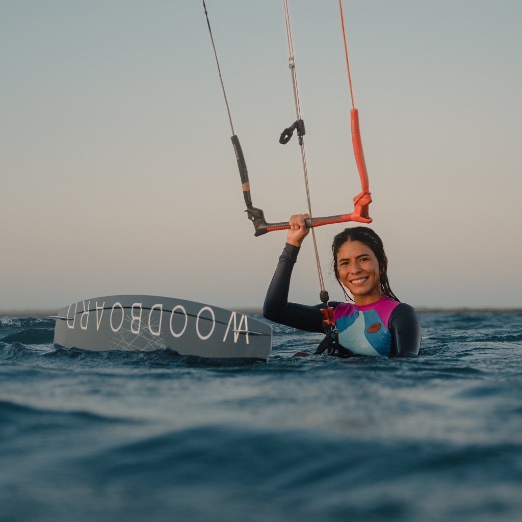 Como é a prática do kitesurf?